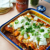 SOMOS Red Enchilada Sauce - Authentic Mexican Flavor & Trusted Quality - Gluten Free, Non-GMO & Vegan - Perfect for Enchiladas, Chip Dip | 8 oz Jar