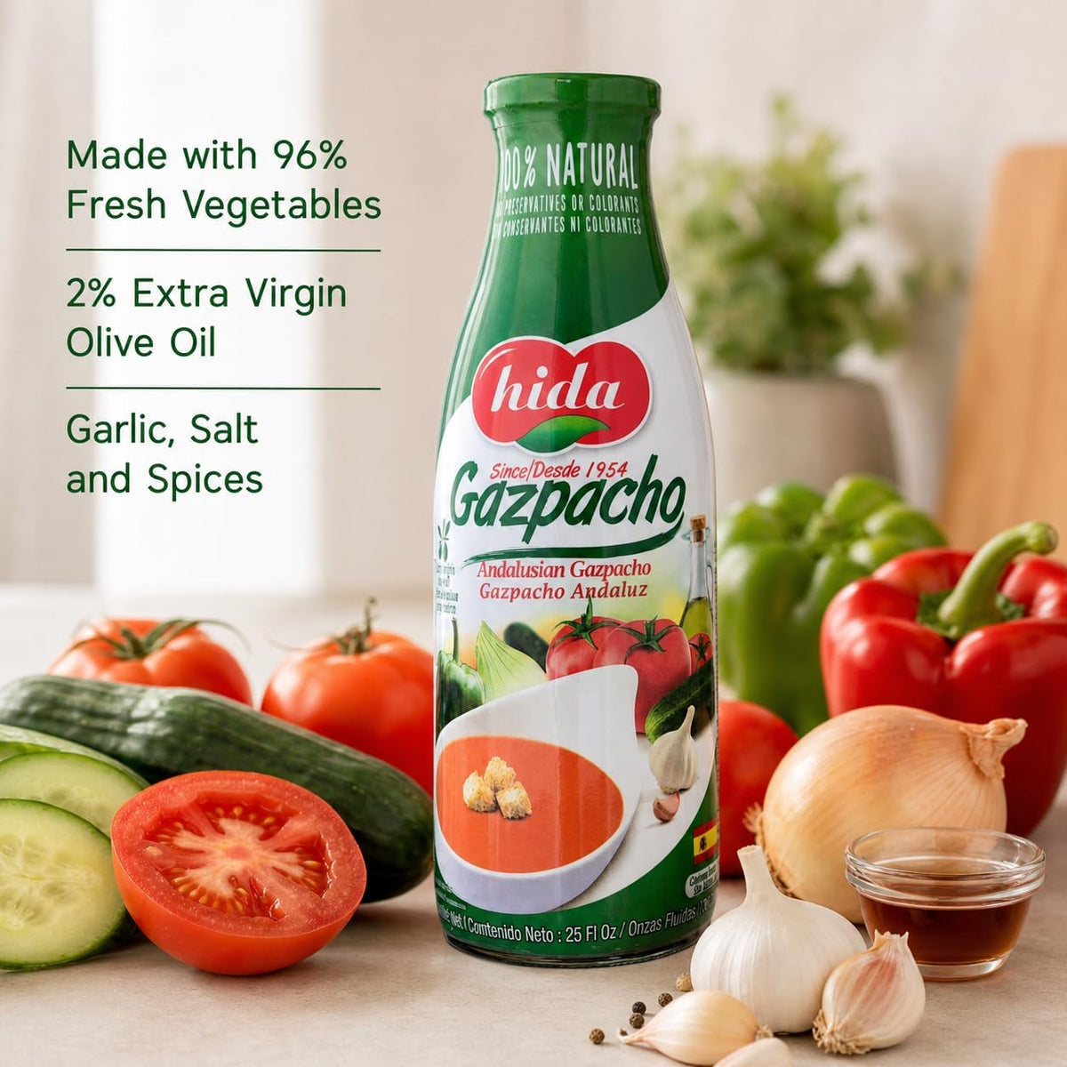 Andalusian Gazpacho. Imported from Spain Pack of 3