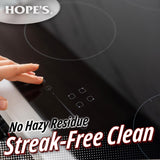 HOPE'S Perfect Cooktop Glass and Ceramic Cooktop and Stove Top Cleaner, Fast Acting and Removes Burnt on Stains from Glass Ceramic Smooth Top Ranges