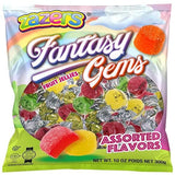 Zazers Fantasy Gems Fruit Jellies - Assorted Flavors - Individually Wrapped - Gluten-Free, Nut-Free, Fat-Free, Lactose-Free, Vegan-Friendly, 300g Bag