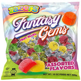 Zazers Fantasy Gems Fruit Jellies - Assorted Flavors - Individually Wrapped - Gluten-Free, Nut-Free, Fat-Free, Lactose-Free, Vegan-Friendly, 300g Bag