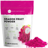 Kate Naturals Dragon Fruit Powder for Baking & Drinks (4oz). Vegan, Gluten Free Dried Pink Pitaya Powder for Dragonfruit Syrup, Smoothies & Food