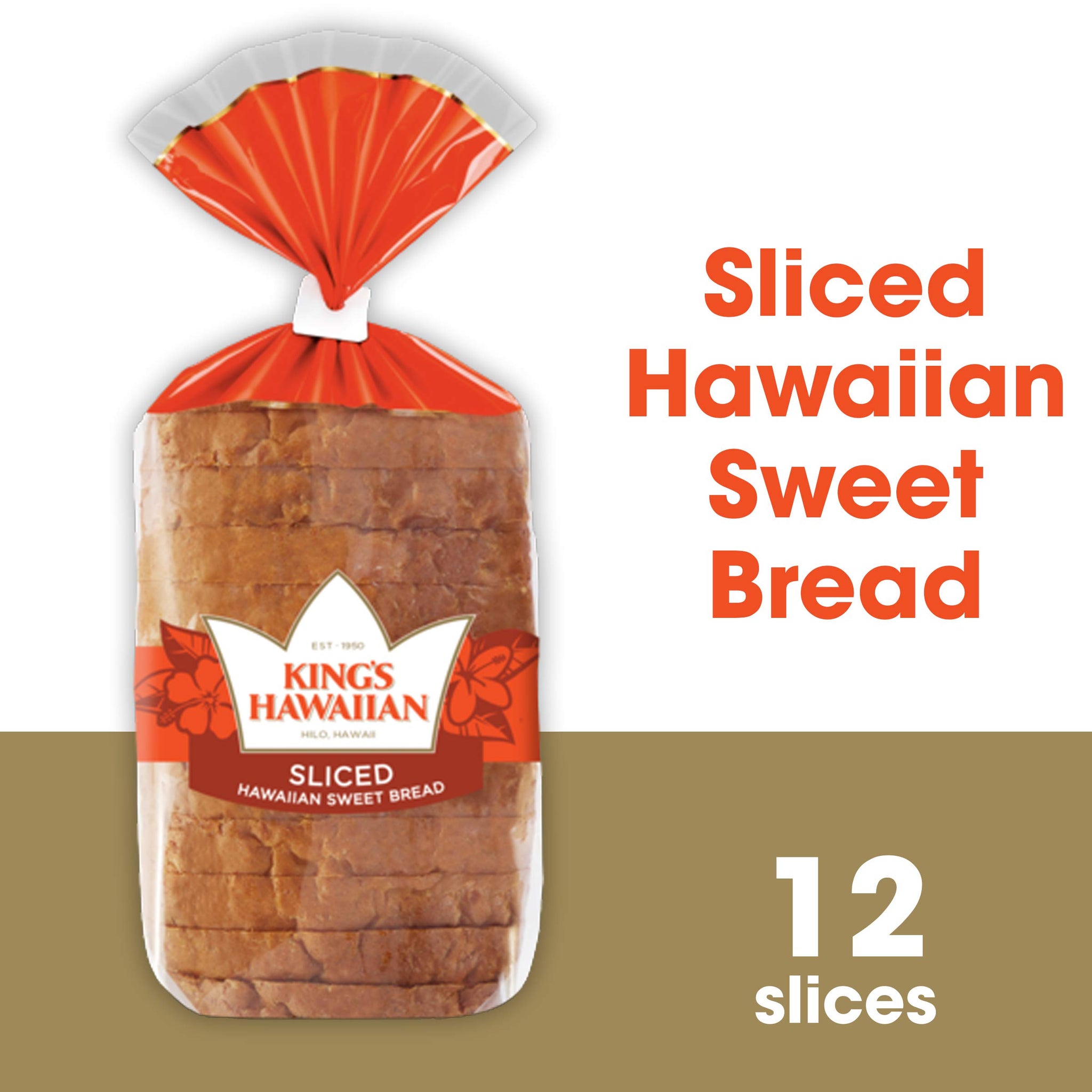 KING’S HAWAIIAN Ultimate Party Variety Pack, 1 Pack Sliced Hawaiian Sweet Bread, 1 Pack Hawaiian Sweet Hamburger Buns, 1 Pack Original Hawaiian Sweet