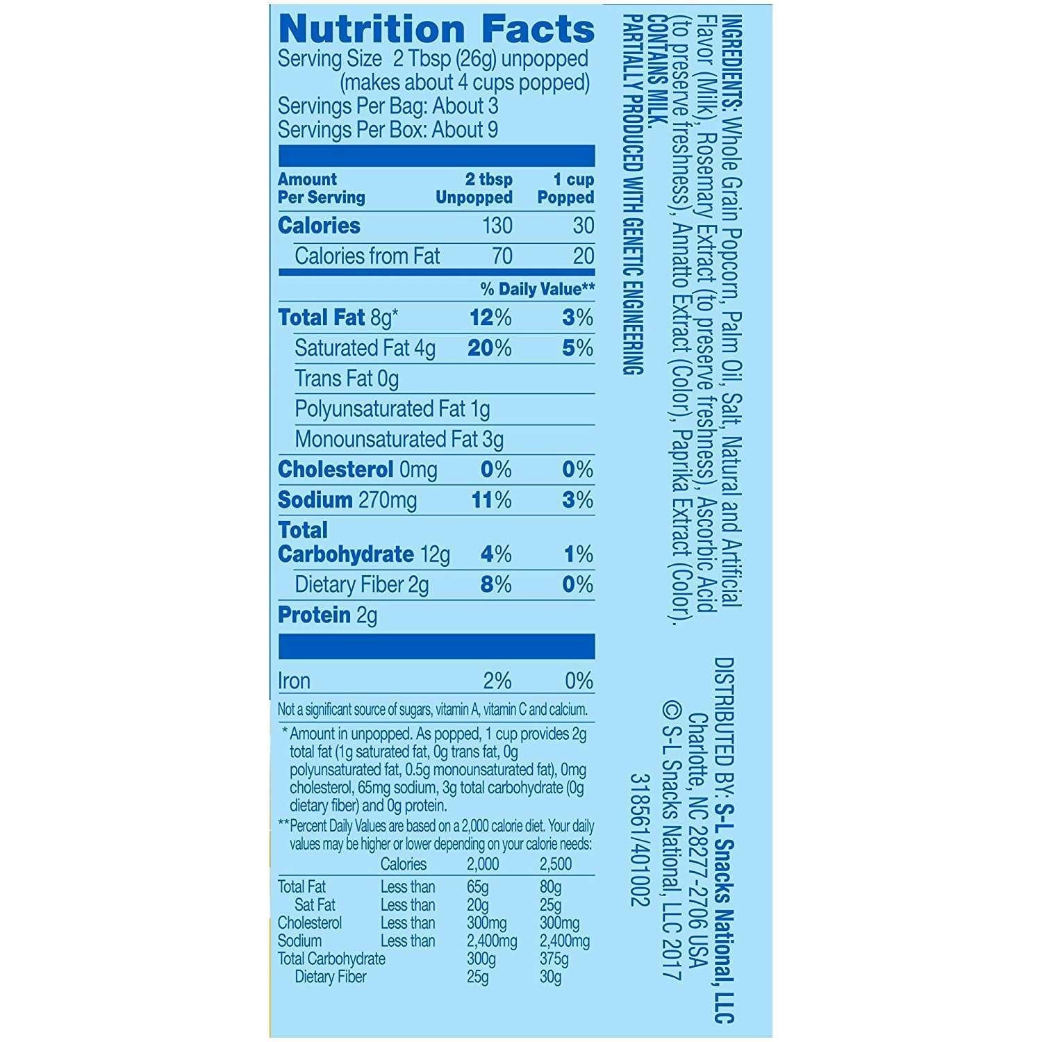 Pop Secret Butter 3 pk Microwave Popcorn 9.6oz