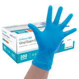 Well Before Disposable Synmax Exam Gloves, Powder-Free, Latex-Free, Blue, Large, 200pcs