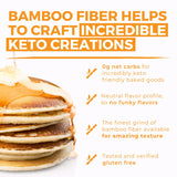 Bamboo Fiber (1.5 lb) 0g Net Carbs, Keto Fiber for Keto and Low Carb Baking, Improves Texture of Keto Baking, Keto-Friendly, Verified Gluten Free