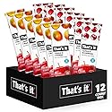 That's it. Fruit Bars 12 Variety Pack 100% Natural Real Fruit Bar, High Fiber Vegan, Gluten Free, Paleo, Non-GMO No Sugar Added (6 Mango, 6 Cherry)