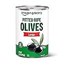 Amazon Grocery, Pitted Ripe Olives, Large, 6 Oz