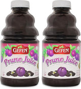 Gefen All Natural Prune Juice 32oz (2 Pack) Not from Concentrate | Kosher (Including Passover)