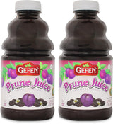 Gefen All Natural Prune Juice 32oz (2 Pack) Not from Concentrate | Kosher (Including Passover)