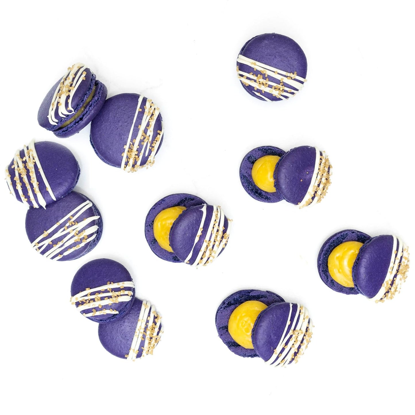 CrumbleCrate Baking DIY Activity Kit - Bake Delicious Lavender Macarons with Lemon Curd with Pre-Measured Ingredients - Best Gift Idea