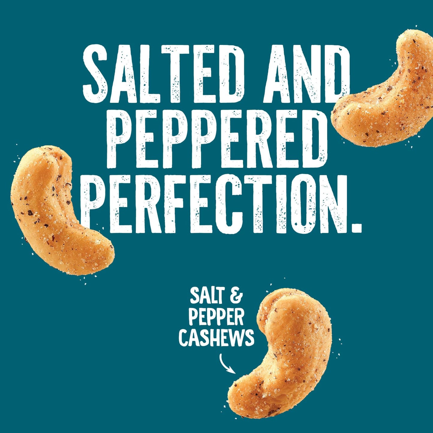 Emerald Nuts Salt and Pepper Seasoned Cashews (1-Pack) | 5 Oz Resealable Bag | Kosher Certified, Non-GMO, Contains No Artificial Preservatives