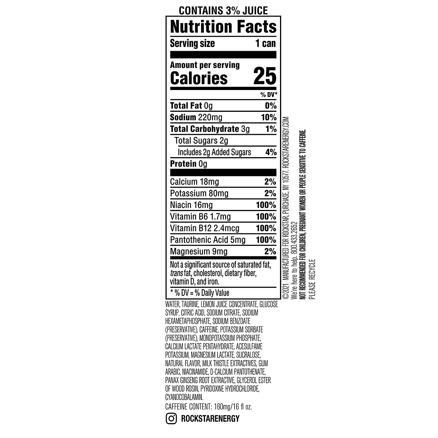 Rockstar Recovery Energy + Hydration - Variety Pack - Lemonade and Orange - 16fl.oz (Pack of 16)