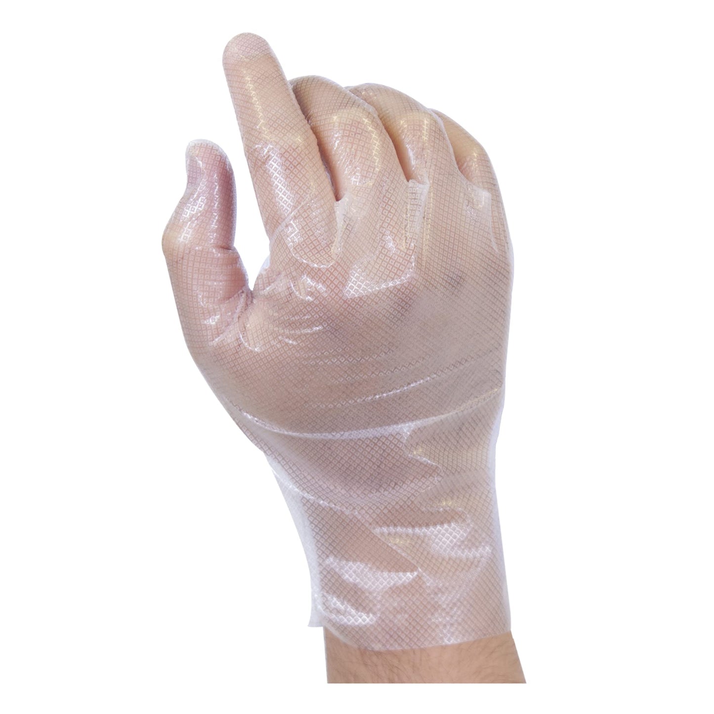 Life Guard Clear Stretch Hybrid Gloves, Disposable, Non-Latex, Ambidextrous, 200 Gloves Per Box (Lage)