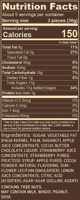 Bouchard Dark Chocolate Strawberry Thins - 5.3 OZ (150g) (Pack of 2)