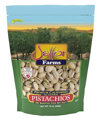 Setton Farms Premium Pistachios, Dry Roasted with Sea Salt, 12 Oz. Bag