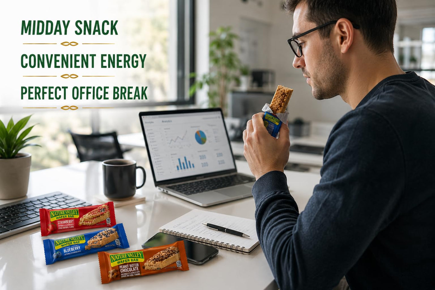 Nature Valley Variety Pack Granola Bars, 21 Count Snack Bars, Peanut Butter Chocolate, Strawberry & Blueberry Flavors, Crunchy Grab-and-Go Snack Bars