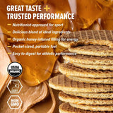 Honey Stinger Organic Peanut Butter Banana Waffle, Energy Stroopwafel for Exercise, Endurance & Performance, Sports Nutrition for Home & Gym, Pre