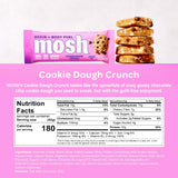 MOSH Cookie Dough Crunch Keto Protein Bars, High Fiber, Low Carb, Gluten Free, High Protein, Brain Healthy Snack, 12 Count