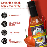 Dave's Gourmet Crazy Caribbean Hot Sauce - Habanero & Tabasco Pepper Blend - Great for Wings, Seafood & Fried Foods - Caribbean Hot Sauce - 5oz Bottle