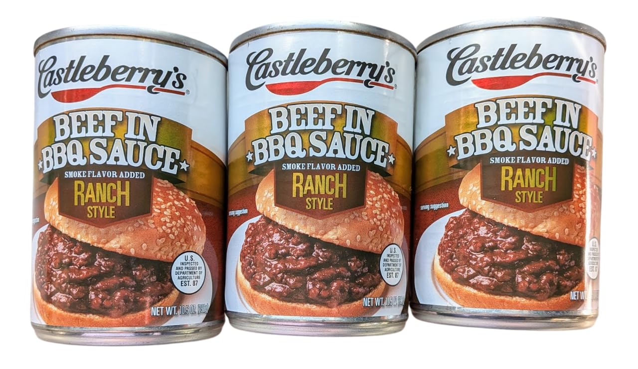 Castleberrys Beef in BBQ Sauce, Ranch Style 10.5 oz