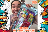 Chamoy Pickle Kit For 2 + Blue Raspberry Pickle Kit-(22 Pieces) Tiktok Candy Gift w Fruit Roll ups, skwinkles & other Mexican candy. Christmas gifts