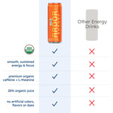 ARDOR ENERGY Natural Sparkling Energy Drink with 100mg Natural Caffeine & 200mg L-Theanine from Organic Green Tea for Smooth Energy & Focus | Healthy