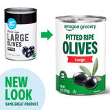 Amazon Grocery, Pitted Ripe Olives, Large, 6 Oz