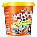 STAINLESS STEEL CLEANER & POLISH - Heavy Duty Cleaning Paste for Stove, Oven, Pans, Cookware, Sink | All Purpose Multi-Purpose Household Cleaner |