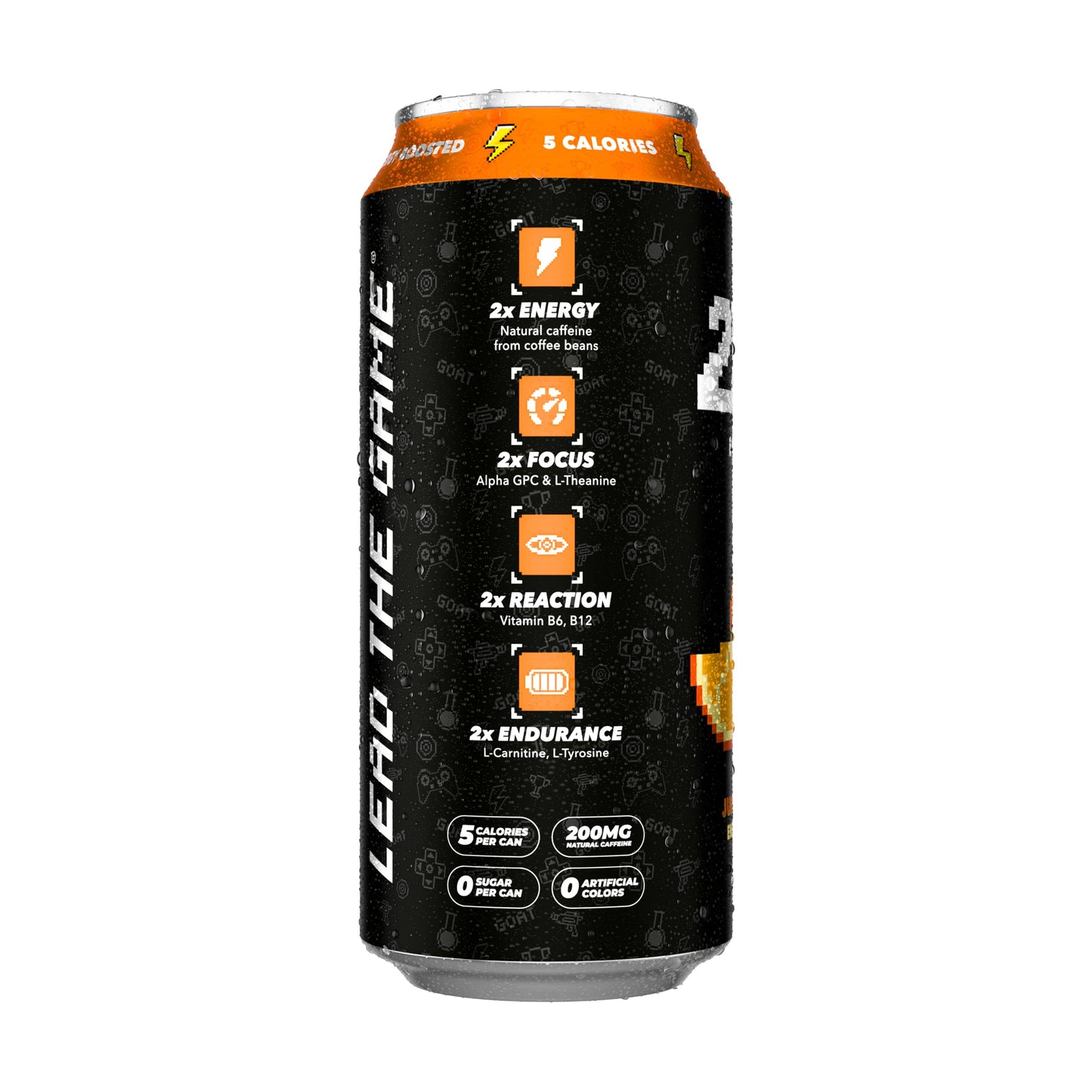 2XP Energy Drink | 2x Energy & Endurance | Alpha -GPC, L-Tyrosine, 200mg Natural Caffeine | 0 Sugar or Artificial Colors | 16oz, 12-Pack (Juicy