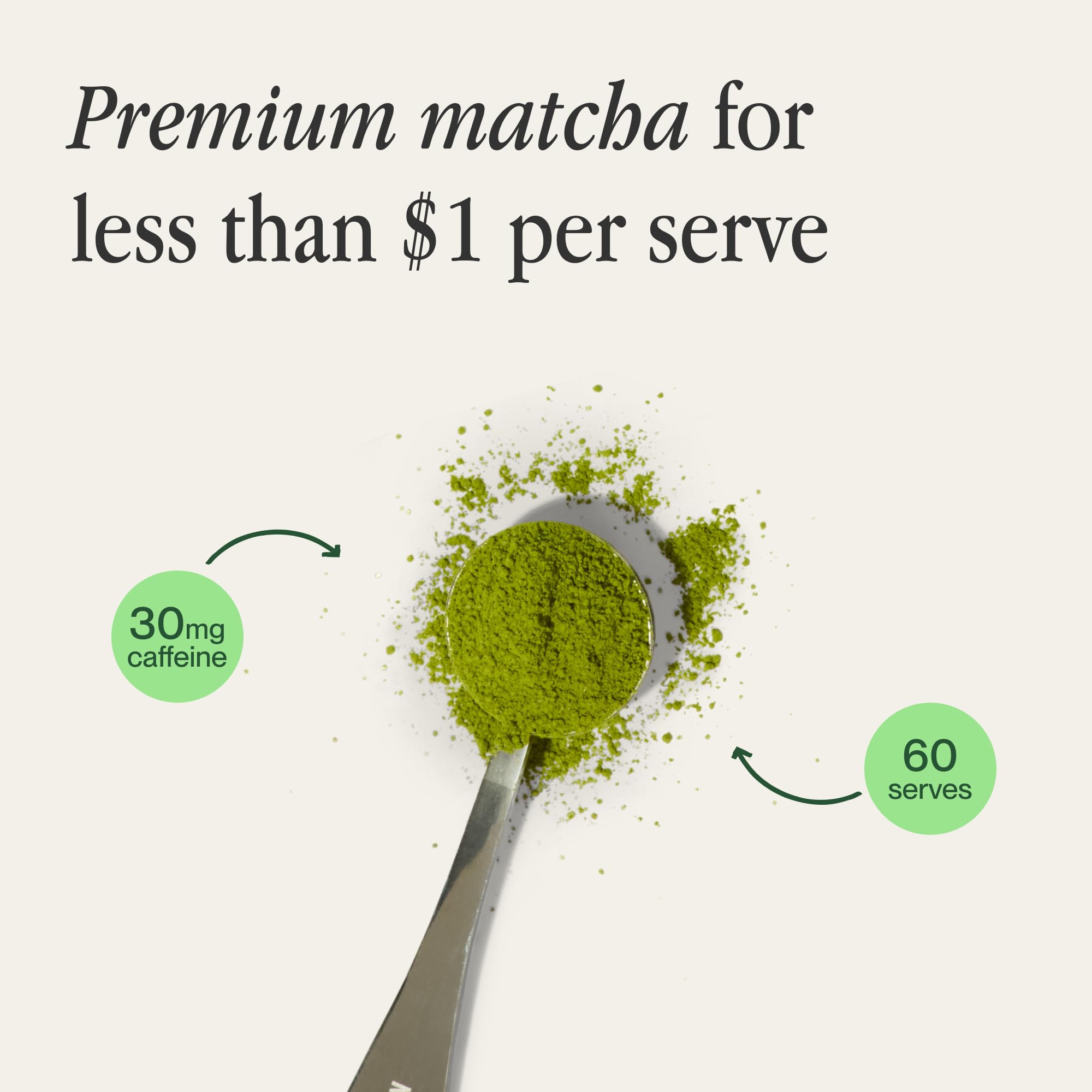 Morning Made 10.6 oz Vanilla Ceremonial Grade Matcha Powder - 60 Servings, Sweetened, USDA Organic - Premium Japanese Green Tea in Resealable Tin