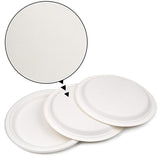 Green Earth - Natural Bagasse (Sugarcane Fiber) Tree Free 10" Paper Plate / Biodegradable / Compostable (50 Counts Disposable Plates?