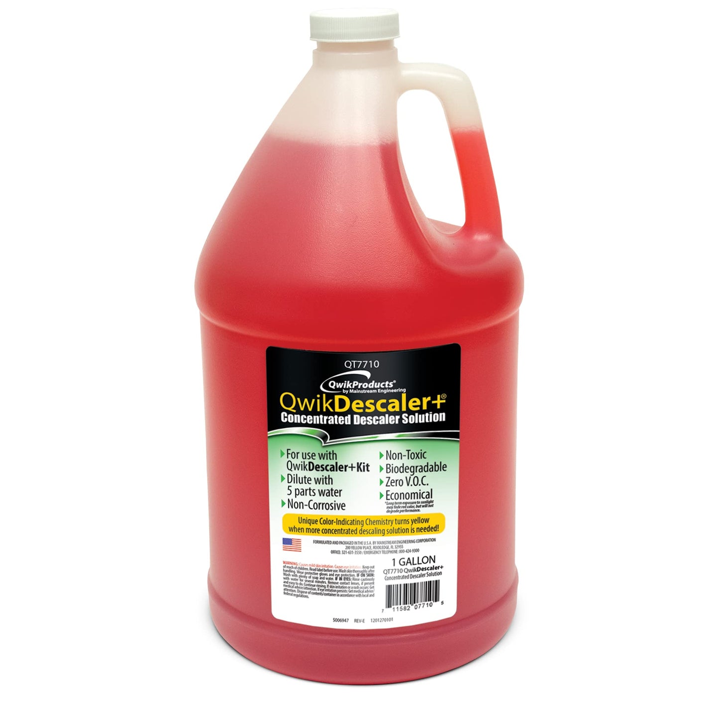 QwikProducts QwikDescaler + Concentrated Descaler Solution, Tankless Water Heater Descaling Solvent for Heat Exchanger, Quickly Dissolves Scale, Lime