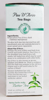 Celebration Herbals Pau D'Arco Tea Bags WC 24 Count