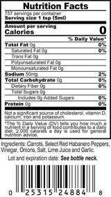 Marie Sharp's Hot Habanero Pepper Sauce, 1 Gallon (128 Ounces) - Authentic Belizean Hot Sauce with Fresh Red Habanero Peppers