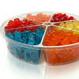 Carlotta's Bakery Gourmet Gummy Bear Tray | 2.4 lbs Gummy Candy Assortment with Premium Fruit Flavors | Perfect for Gifting & Sharing | 6-Compartment