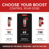 Drizz Unflavored Energy Drops - 15 Servings, 1 Pack - Liquid Caffeine, L-Theanine & Taurine Turns Any Drink Into An Energy Drink - Sugar Free Water