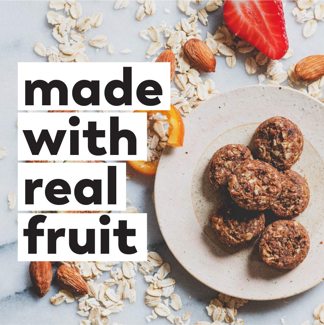 OJAS STUDIO Date & Grain Energy Bites, Cardamom Cinnamon & Walnut, 7-serving resealable bag, 7.9oz, non-GMO, no artificial sweeteners