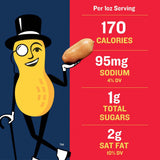 PLANTERS Salted Peanuts Cocktail, Party Snack, Plant-Based Protein, After School Snack, Roasted in Peanut Oil, Salted Nuts, Snacks for Adults, Bulk