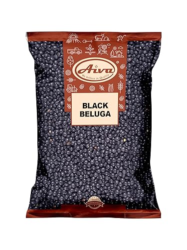 Aiva Black Beluga Lentils | Whole Black Lentils (4 lb)