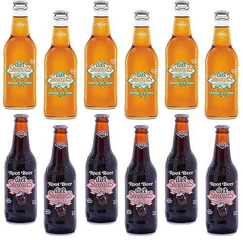 Stewart's - Diet Soda Variety Pack - 12 oz (12 Glass Bottles)