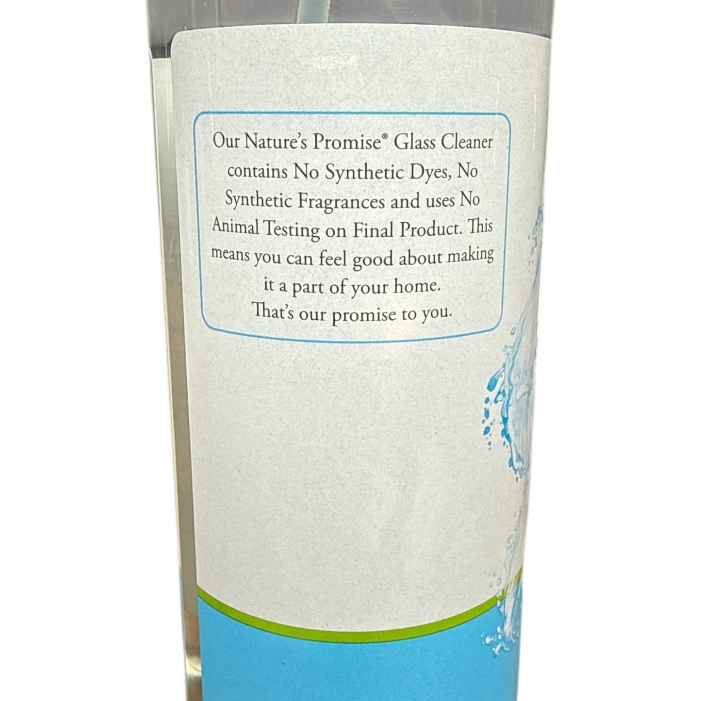Nature's Promise Plant Based Glass Cleaner 25 fl oz, Streak-Free Shine with Trigger Sprayer