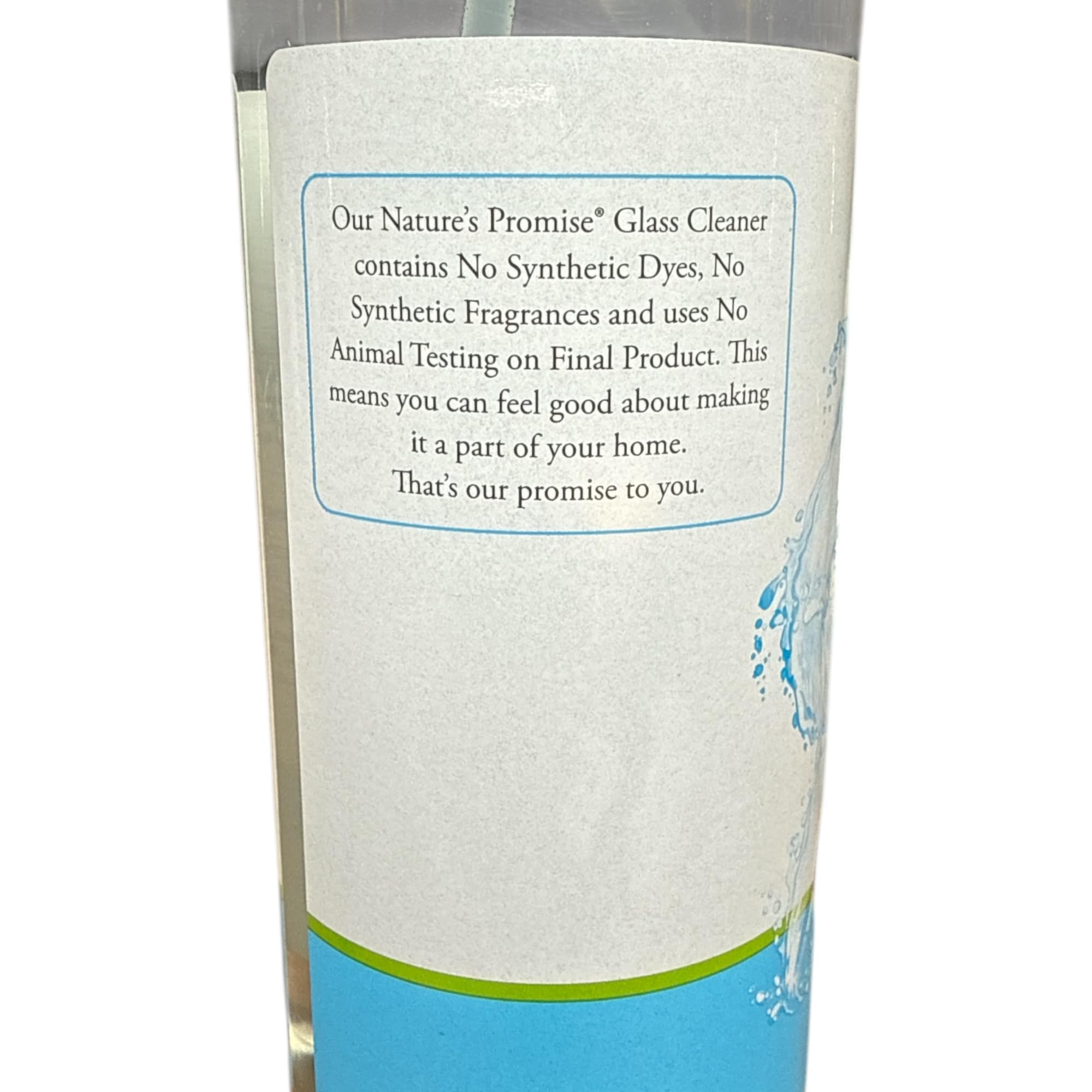 Nature's Promise Plant Based Glass Cleaner 25 fl oz, Streak-Free Shine with Trigger Sprayer