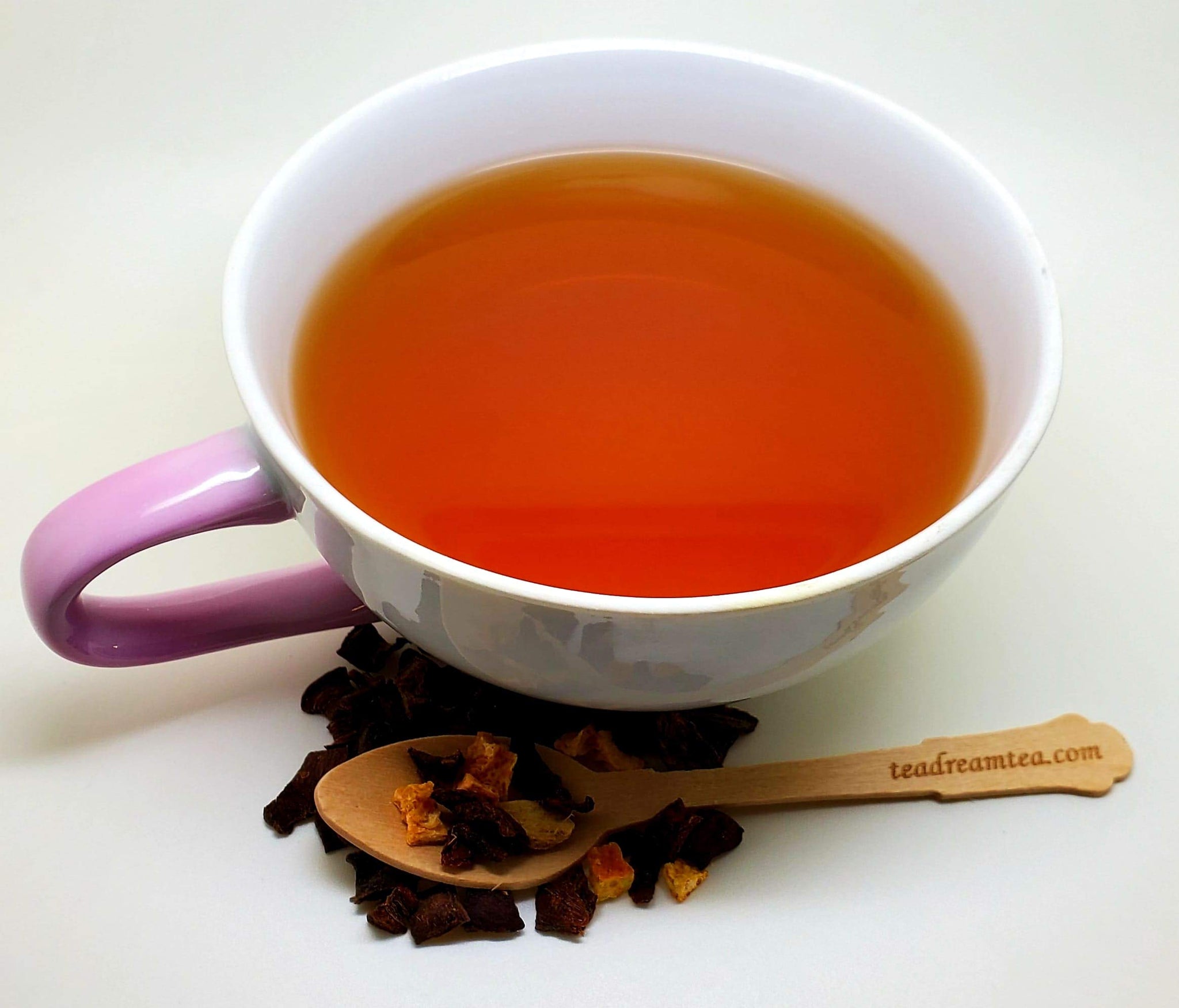 Ginger Tea Carrot Tea Orange Peel | Caffeine Free | Vitamins Rich | All Natural | 4oz Bulk Bag - 60 Cups | Herbal Tea | Loose Tea | Wellness Tea |
