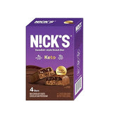 N!CK’S Keto Snack Bar, Triple Chocolate, Low Net Carbs, High Protein, No Added Sugar, 5g Collagen, Low Carb Protein Bar, Low Sugar Meal Replacement