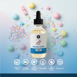 Dolce Flav Oil Soluble Bubble Gum Extract - 2 Oz. - Sugar-Free, Zero Calories - Multipurpose Bubble Gum Flavoring Oil for Candy Making, Lip Balm, Ice