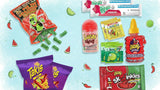 Chamoy Pickle Kit with Candy & Snacks Fruit Rolls, Chips, Lucas Gusano, Skwinkles, Salsagheti 12-Unit Kit