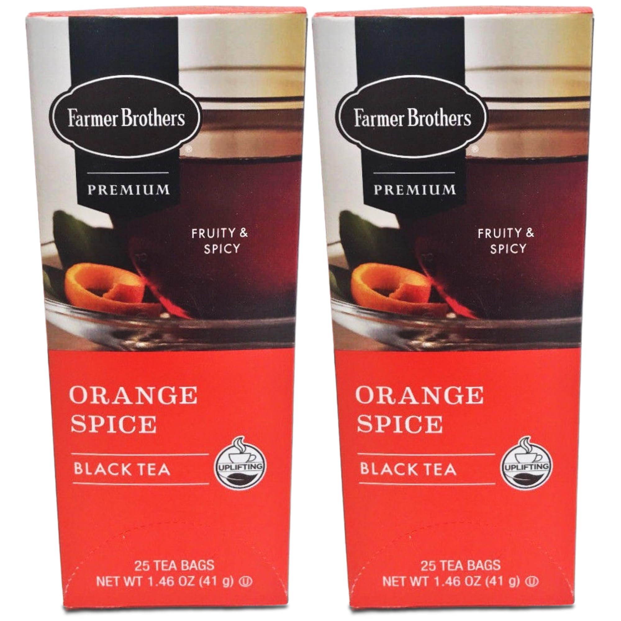 Farmer Brothers Premium: Orange Spice Hot Tea - 2/25 ct boxes