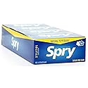 Spry Xylitol Gum, Natural Peppermint, 10 Count Blister Cards (8 Pack)