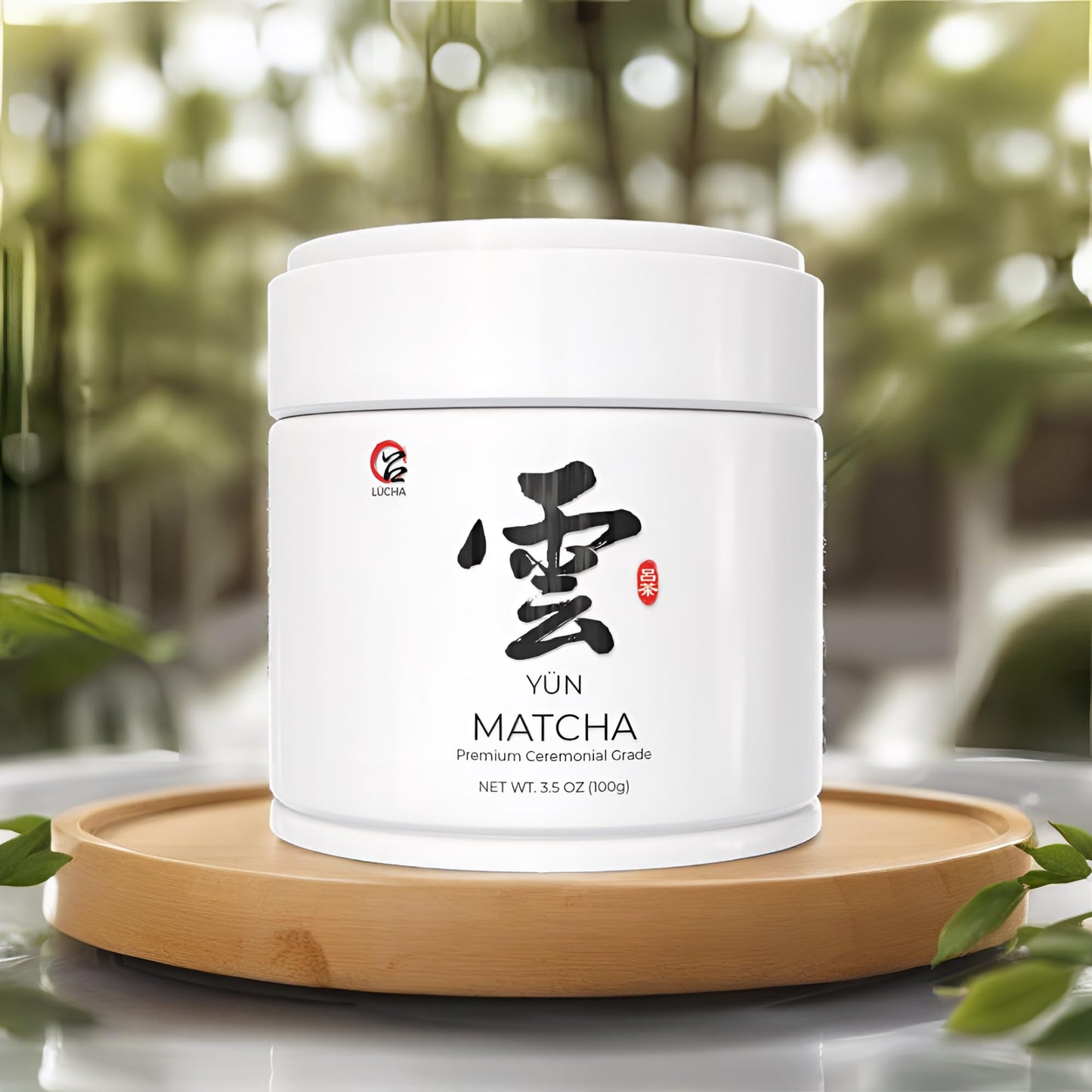 LÜCHA Ceremonial Grade Matcha Tea Powder - Premium First Harvest Gluten-Free Vegan, 100% Pure Unsweetened No Additives, 3.5oz (100g) Tin